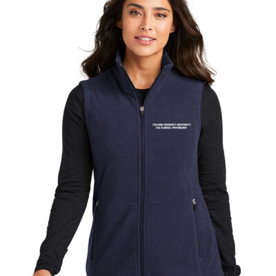 122-Embroidered FGU PhD Clinical Psychology Port Authority® Ladies Accord Microfleece Vest Thumbnail